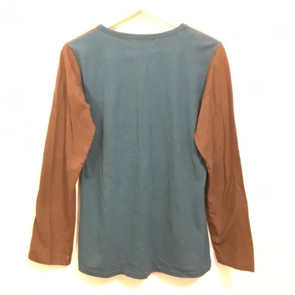 Canadian Designer Leopards & Roses Blue and Red Atomic Sweater - Picture 4 of 16